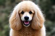 Caniche poil long avant coupe